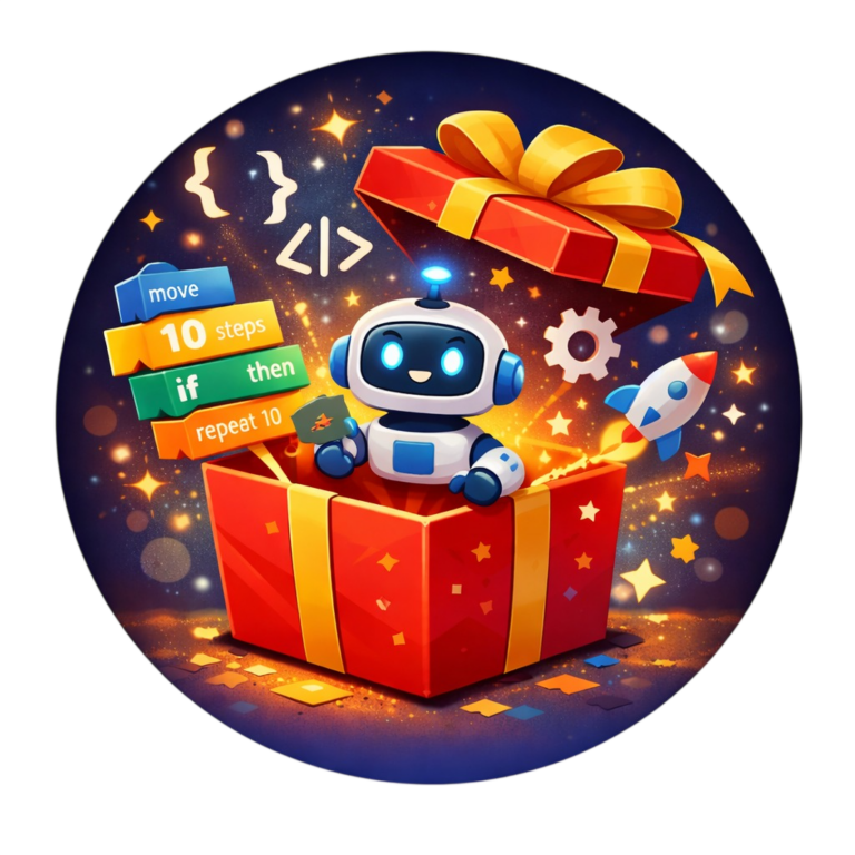 Magical Robot in Gift Box
